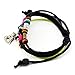 Hollow Out Silvery Romantic Heart Pendant Good Leather 1 Braided Rope Bracelet