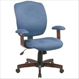 Cherry Finish Wood Managers Chair By Office Star