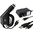For Garmin Nuvi 255 / 270 / 275T / 370 / 465T / 500 Car+Wall Charger+USB