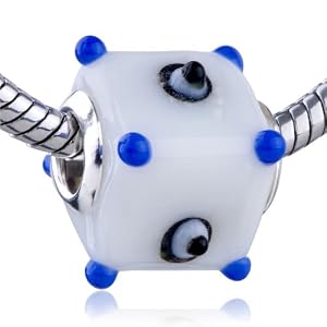 Buy Pandora Style Charm Bead Blue Dots White Cubic European Beads by if (typeof showHideElement == 'function') {showHideElement('specialOffersHidden', 'specialOffersDiv');showHideElement('productPromosHidden', 'heroQuickPromoDiv');}
