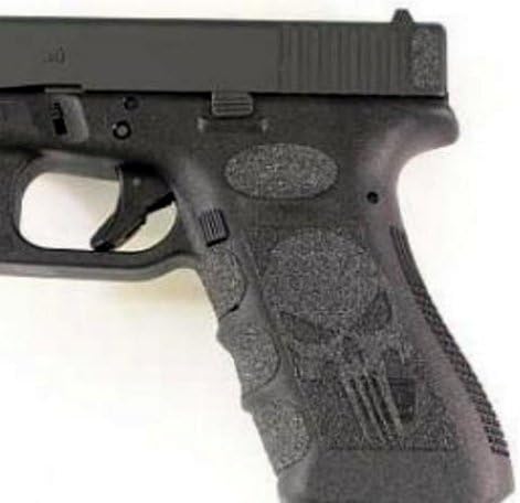 BLACK SKULL GRIPS FOR GLOCK 17, 22, 31, 34, 35, 37