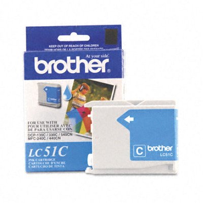 Ink Cartridge for Brother MFC240C Multifunction Machine - 400 Page-Yield, Cyan(sold in packs of 3)