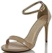 Delicious Women's Jaiden Faux Leather Wide Strap Single Sole Heels 4