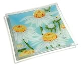 Peggy Karr 10-Inch Glass Coneflower Square Plate