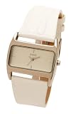 Oasis Alloy Ladies White Croc Leather Strap Watch