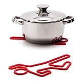 Crime Scene Hot Pot Rack Silicone Red Trivet Hotpot Pan Holder