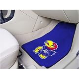 Kansas Jayhawks 18X27 2 Piece Front Car Mats