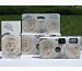 10 Pack Elegant Rose Wedding Party Disposable Cameras with Matching Tents, 27 Exp.
