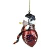Auburn Tigers NCAA Striped Acrylic Football Snowman Ornament (2.75)"
