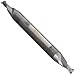 Niagara Cutter DS211 High-Speed Steel End Mill, Stub Length, TiCN Coated, 2 Flutes, Double Square End