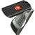 AT&T Cingular Motorola MOTORAZR Razr V3xx Snap-On Black Rubberized Texture Crystal Case Cover with Removable Belt Clip