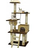 Go Pet Club Cat Tree Furniture Condo, 67-Inch