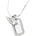 LogoArt Arizona Cardinals Sterling Silver Dog Tag