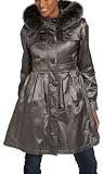 ABS by Allen Schwartz Women s Hooded Button Front Jacket