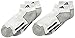adidas Boy's Climacool II Low Cut Sock, White/Black/Aluminum 2, Medium/13-4