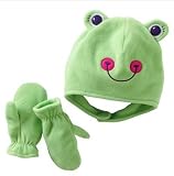 Girls Frog Microfleece Hat & Mittens Set – 6-18 Months Reviews