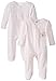Spasilk Baby-Girls 100% Cotton Newborn 2 Pack Sleepwear Footie Set