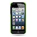 Wydan CoverON® Hybrid Dual Layer Case with Credit Card Holder for iPhone 5 5s - Neon Green Hard Black Soft Silicone for Apple