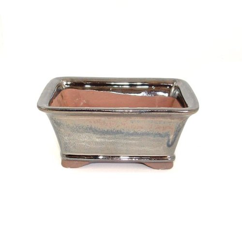 15.5cm Bonsai Pot - Metallic Finish