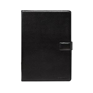 CaseCrown Amazon Kindle DX Genuine Leather Opening Case with Interior Compartments (Black)