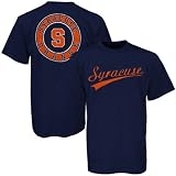 Syracuse Orange Navy Blue Dual Graphic T-shirt