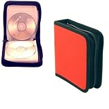 Electronics : UKayed 48 DVD/CD Padded Storage Wallet In Red