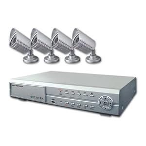 Clover Electronics PAC0410 Clover CDR0410 with 4 RD135H, 4CH DVR and 4 Outdoor Camera