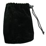 Motorola OEM Multipurpose Black Velvet Pouch with Drawstring for storing Car Charger, Travel Charger, Bluetooth Speaker, Calculators, PDAs and Car Kits