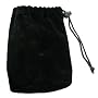 Motorola OEM Multipurpose Black Velvet Pouch with Drawstring for storing Car Charger, Travel Charger, Bluetooth Speaker, Calculators, PDAs and Car Kits