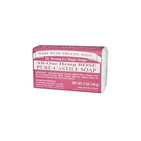 Dr. Bronner's Organic Pure Castile Rose Soap, 5 Ounces