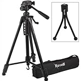 Ravelli APLT4 61 Inch Light Weight Aluminum Tripod With Bag and Free Mini W ....