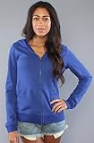 RVCA The RVCA Fleece Colors Hoody in Dark Cobalt hood ,Sweatshirts for Women