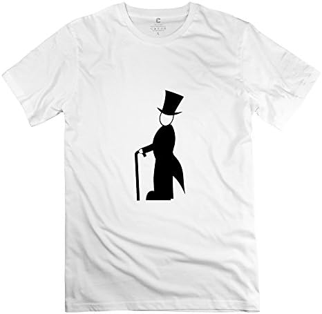 100% Cotton Cute Hat Man Tee For Man's - Round Neck