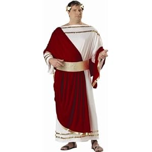 New Mens Costume Caesar Toga Roman Greek Adult Plus (to 52)