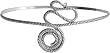 Arm Cuff Bracelet Armlet Sterling Silver Fashion Jewellery 3.25 inches (armlt037a)