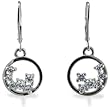 Sterling Silver 0.54 CTW Cobblestone CZ Earrings
