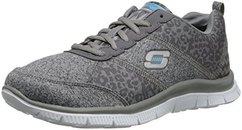 Skechers Sport Women's Tribeca Fashion Sneaker, Charcoal, 8.5 M US