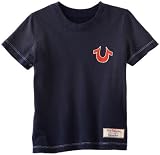 True Religion Boys 8-20 Double Puff Logo Short Sleeve T-Shirt