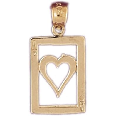 Cheap Girls Jewelry Dazzlers Solid 14k Gold Ace Heart Charm Pendant Available in three colors from jewelsberry (weights: 1.2 grams only) For Sale Cheap Girls Jewelry Dazzlers Solid 14k Gold Ace Heart Charm Pendant Available in three colors from jewelsberry (weights: 1.2 grams only) For Sale