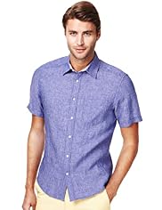 Blue Harbour Pure Linen Chambray Shirt