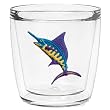 Colorful Caribbean Marlin 12 oz Double-Old-Fashioned Insulated Beverage Tumbler