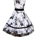 Pretty Kitty Fashion Reizvolle White Blumen Abendgesellschaft Abend Kleid