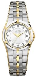 Caravelle by Bulova 45P100 Ladies Two Tone Stainless Steel Silver Dial Watch