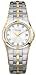 Caravelle by Bulova 45P100 Ladies Two Tone Stainless Steel Silver Dial Watch