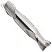 YG-1 E5022 Carbide Square Nose End Mills, Inch, Stub Length, Double End, Uncoated (Bright) Finish, 30 Degree Helix, For Use With Aluminum/Aluminum Alloys, Cast Iron, Plastics, Steel/Steel Alloys