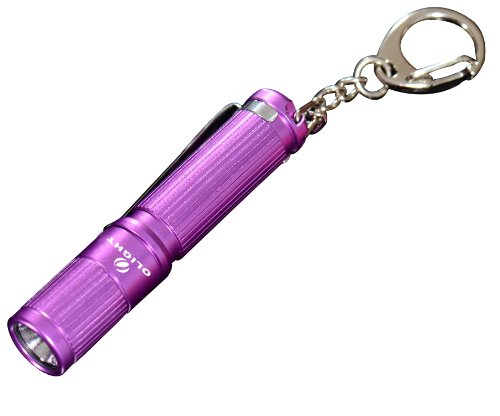 Lampe torche LED mini Olight i3 EOS, rouge, max. 70lm > 42 min · moyenne 20 lm > 1,5 h · min. 2,5 lm > 20 h
