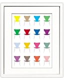 『Toshiaki Yasukawa』《Seven Cahir-1》 インテリアアートポスター額付の画像