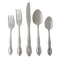 Rose Personalized 46-pc. Flatware Set - F