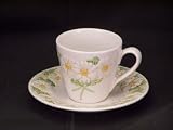 Metlox Sculptured Daisy Cups & Saucers