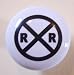 Railroad Sign Ceramic Cabinet Drawer Pull Knob